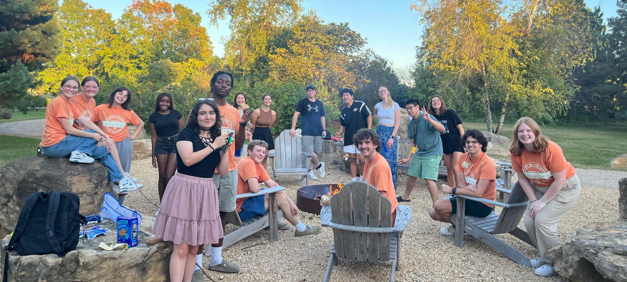 Peer Assistants bonfire