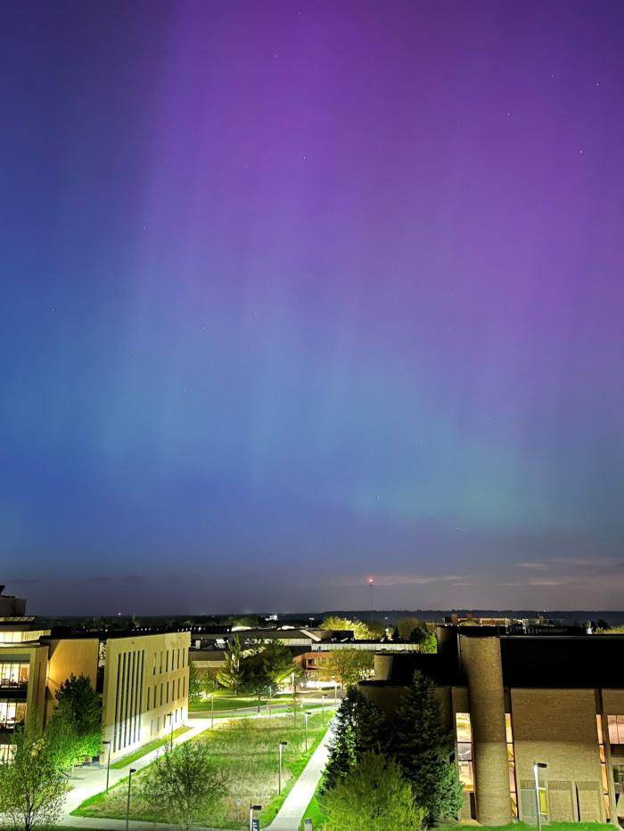 Northern lights from Olin Observatory
