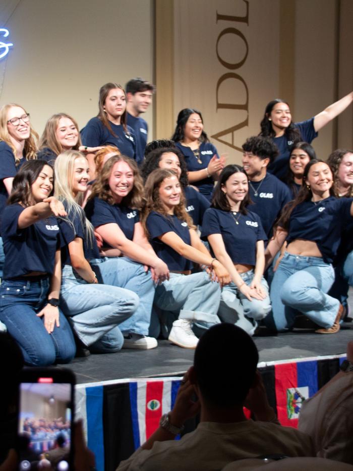 Olas students at LatinX Night