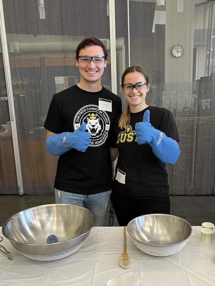 Chemistry Club ice cream making