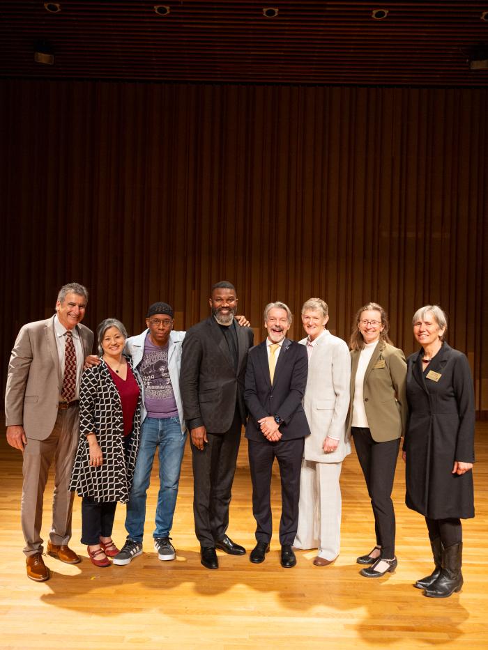faculty with president volin at inauguration symposium