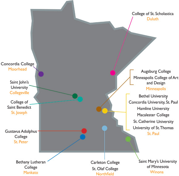 Gustavus Adolphus College Campus Map Map Of Us Western States